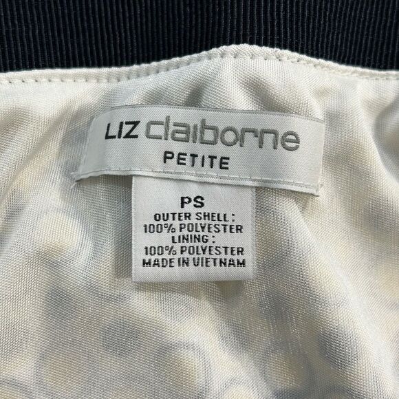 Liz Claiborne Navy and Yellow Skirt - PS - Picture 3 of 6